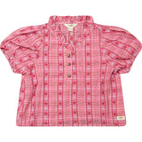 Labo de Colores blouse shortsleeve Loreen red AOP