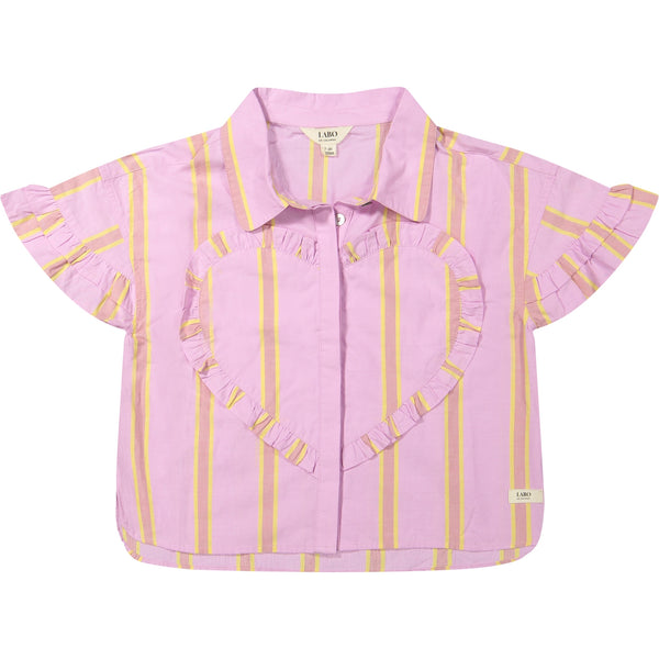 Labo de Colores blouse shortsleeve Santel pink mulberry
