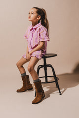 Labo de Colores shorts Falla pink mulberry