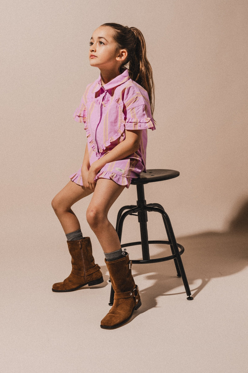 Labo de Colores shorts Falla pink mulberry