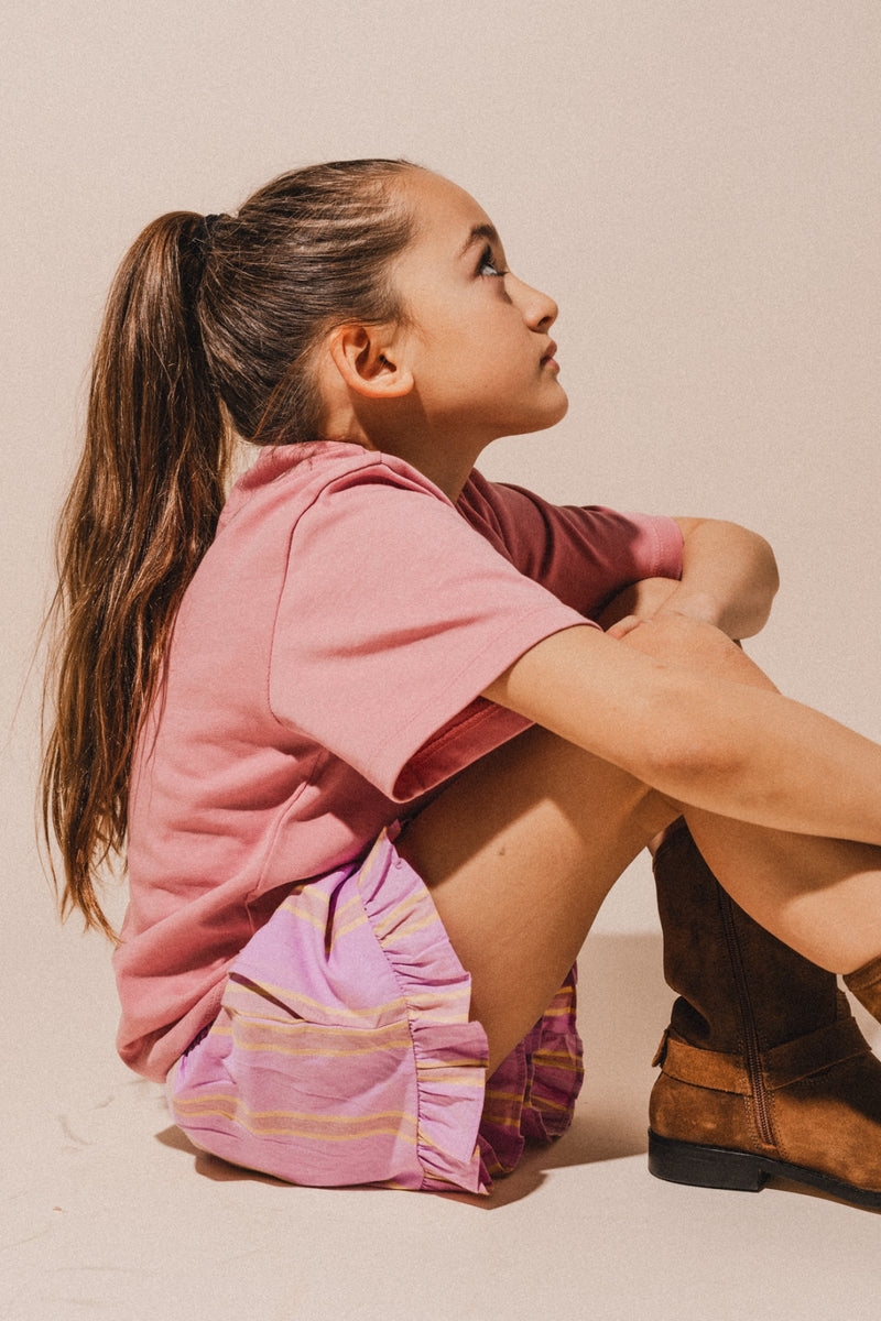 Labo de Colores shorts Falla pink mulberry
