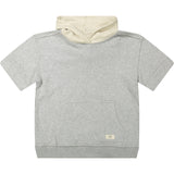 Labo de Colores shortsleeve hoodie Paz grey melee light