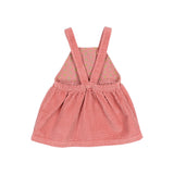 Búho baby corduroy dress peony