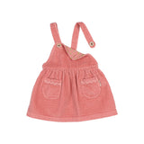 Búho baby corduroy dress peony