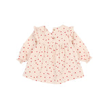 Búho baby mini cuore dress cream pink