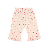 Búho baby mini cuore pants cream pink