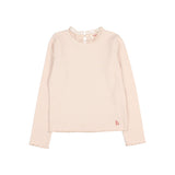 Búho ruffle t-shirt cream pink