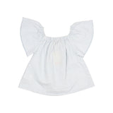 Búho stripes blouse sky blue