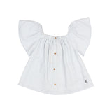 Búho stripes blouse sky blue