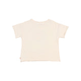 Búho banana t-shirt rib collar sand