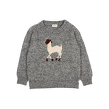 Búho llama jumper grey melange