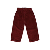 Búho corduroy girly pants burgundy