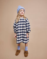 Búho soft knit hat soft blue