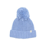 Búho soft knit hat soft blue