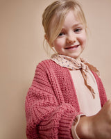 Búho soft knit cardigan blush