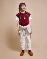 Búho twill girly pants ivory