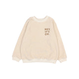 Búho terry sweatshirt ivory