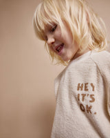 Búho terry sweatshirt ivory