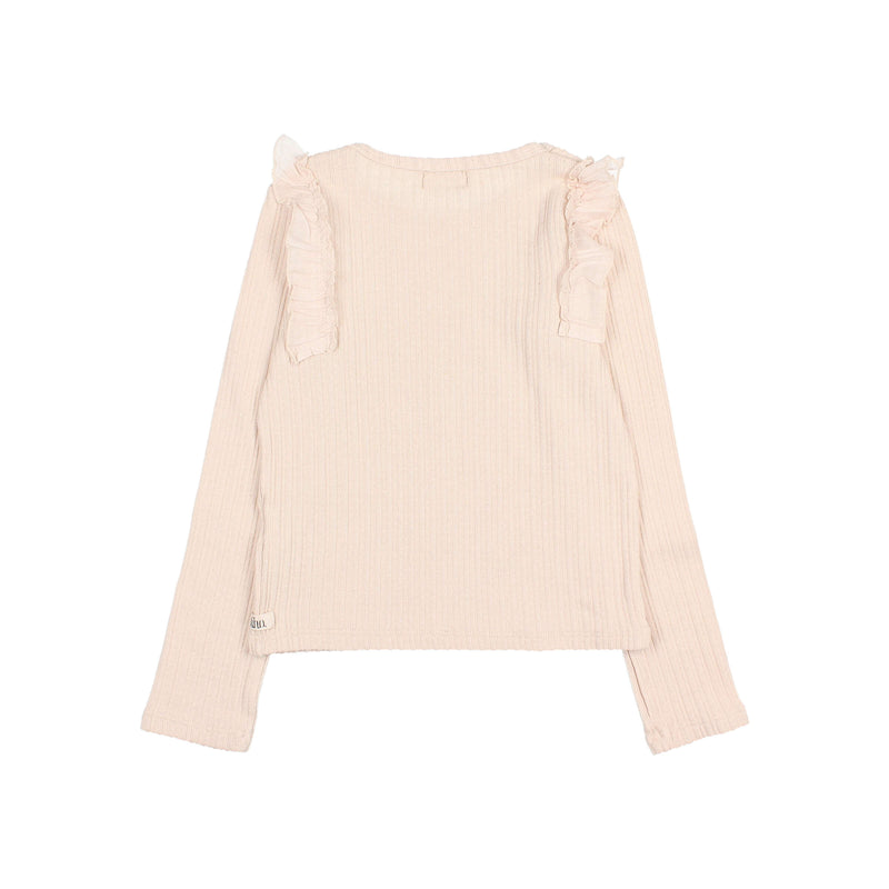 Búho girly shirt cream pink