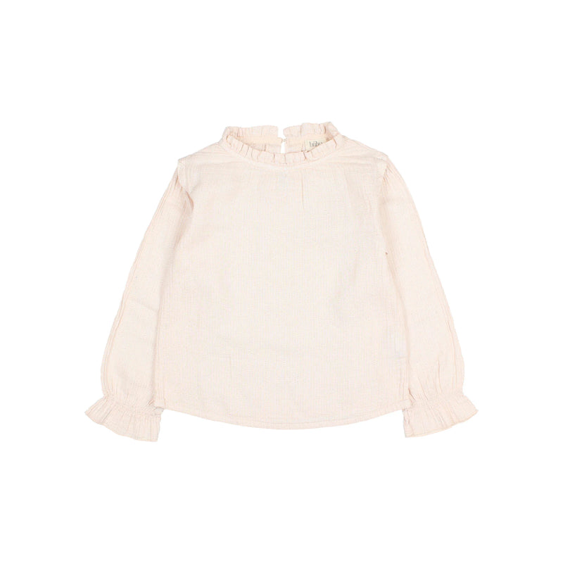 Búho lurex blouse cream pink