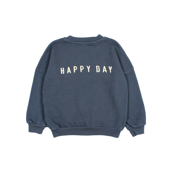 Búho soft fleece sweatshirt antic blue