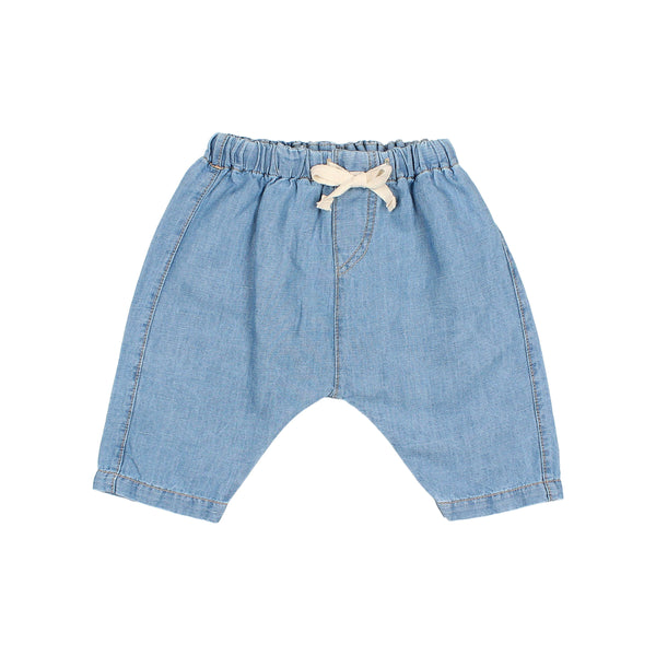 Búho baby denim linnen broek washed denim