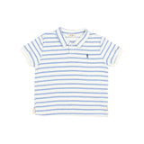 Búho terry stripes polo placid blue