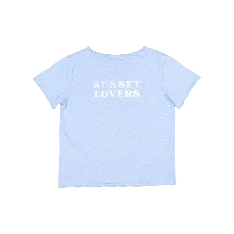 Búho sunset T-shirt placid blue