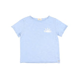 Búho sunset T-shirt placid blue