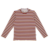 House of Jamie Turtleneck Tee Colorful Stripes