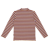 House of Jamie Turtleneck Tee Colorful Stripes