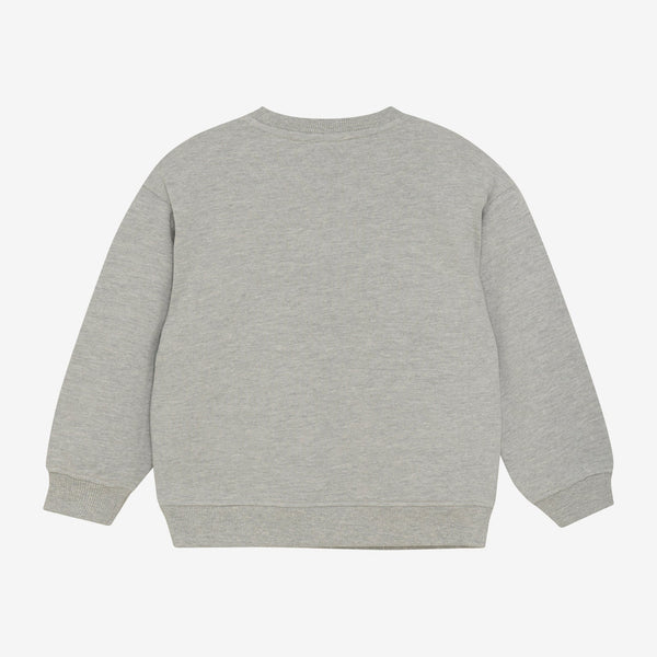 Daily Seven Oversized Sweater Artwork Medium Grey Melange