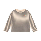 Daily Seven T-shirt Longsleeve Striped Sandshell