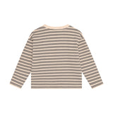 Daily Seven T-shirt Longsleeve Striped Sandshell