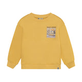 Daily Seven Oversized Sweater Backprint Fall Leaf