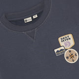 Daily Seven Oversized Sweater Badges Odyssey Gray