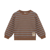 Daily Seven Oversized Sweater Striped Almond Brown