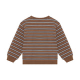 Daily Seven Oversized Sweater Striped Almond Brown
