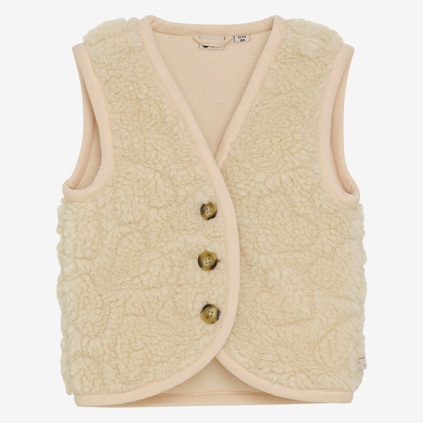 Daily Seven Teddy Gilet Sandshell