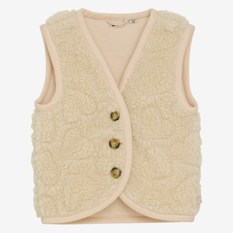 Daily Seven Teddy Gilet Sandshell