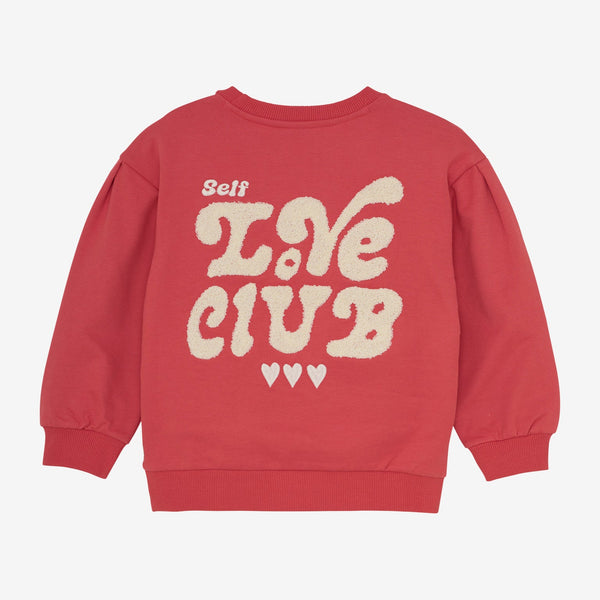 Daily Seven Sweater Brushed Print Baked Apple