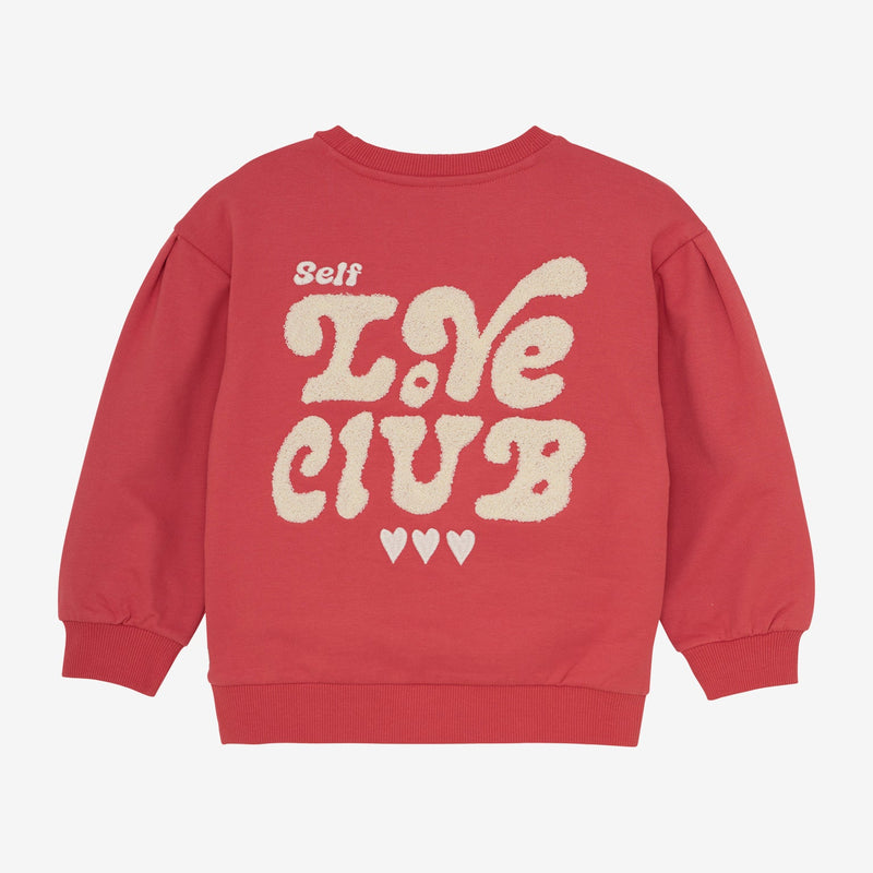 Daily Seven Sweater Brushed Print Baked Apple