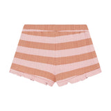 Daily Seven Ruffle Shorts Fancy Stripe Silver Pink