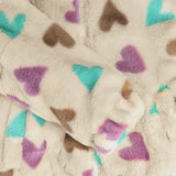 Daily Seven Teddy Jacket Hearts Sandshell