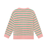 Daily Seven Knitwear Striped Cargdigan Lilas