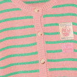 Daily Seven Knitwear Striped Cargdigan Lilas
