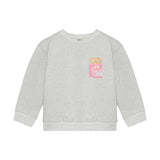 Daily Seven Sweater Backprint Light Grey Melange