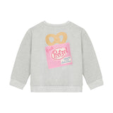 Daily Seven Sweater Backprint Light Grey Melange