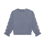 Daily Seven T-shirt Longsleeve Stars Folkstone Gray