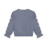 Daily Seven T-shirt Longsleeve Stars Folkstone Gray